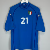 2000/01 ITALY #21 HOME SHIRT (L) KAPPA