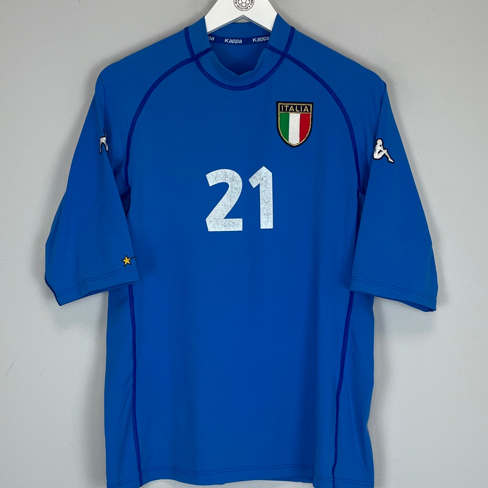 Shop 2000/01 ITALY #21 HOME SHIRT (L) KAPPA, classic football shirts, vintage football shirts & retro soccer jerseys at Cult Kits