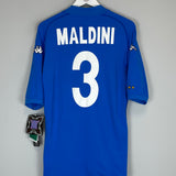 2002 ITALY MALDINI #3 *BNWT* HOME SHIRT (XL) KAPPA