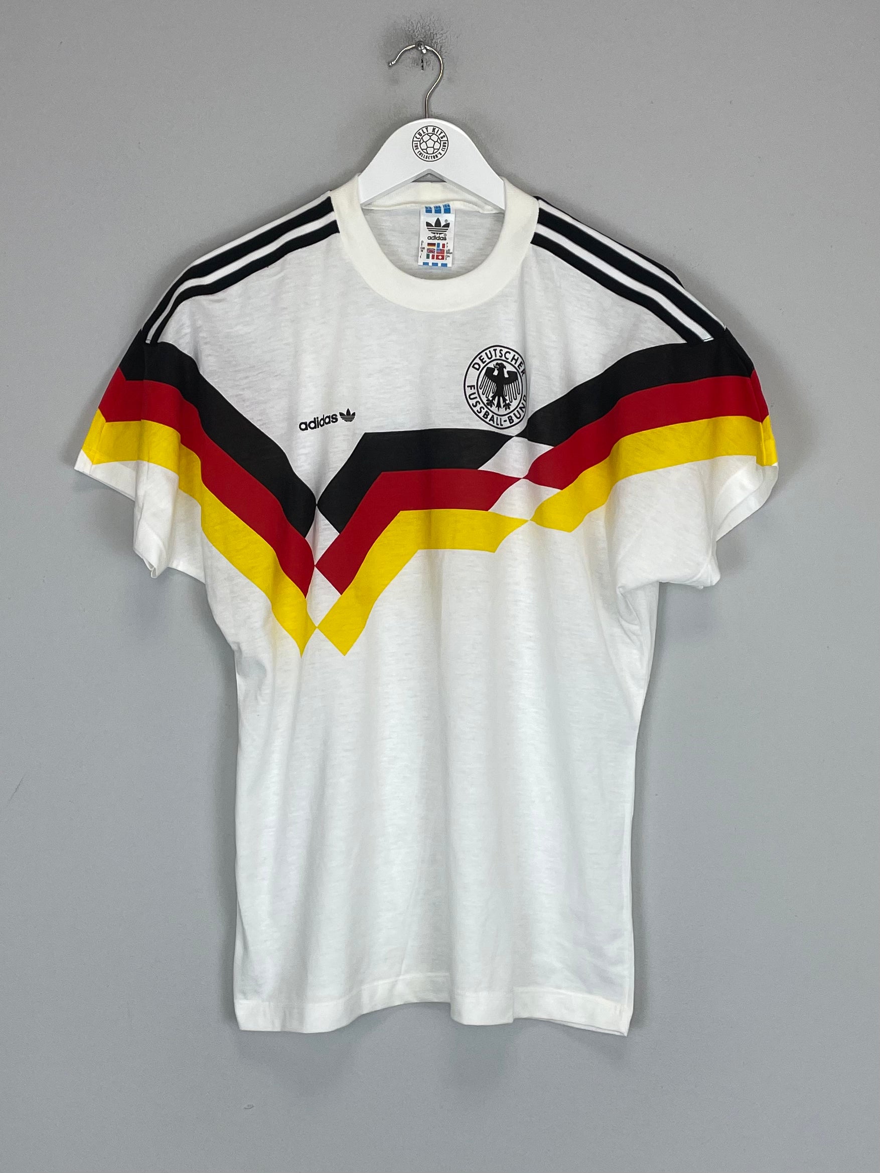 Shop 1990/92 GERMANY *MINT* T-SHIRT (S) ADIDAS, classic football shirts, vintage football shirts & retro soccer jerseys at Cult Kits