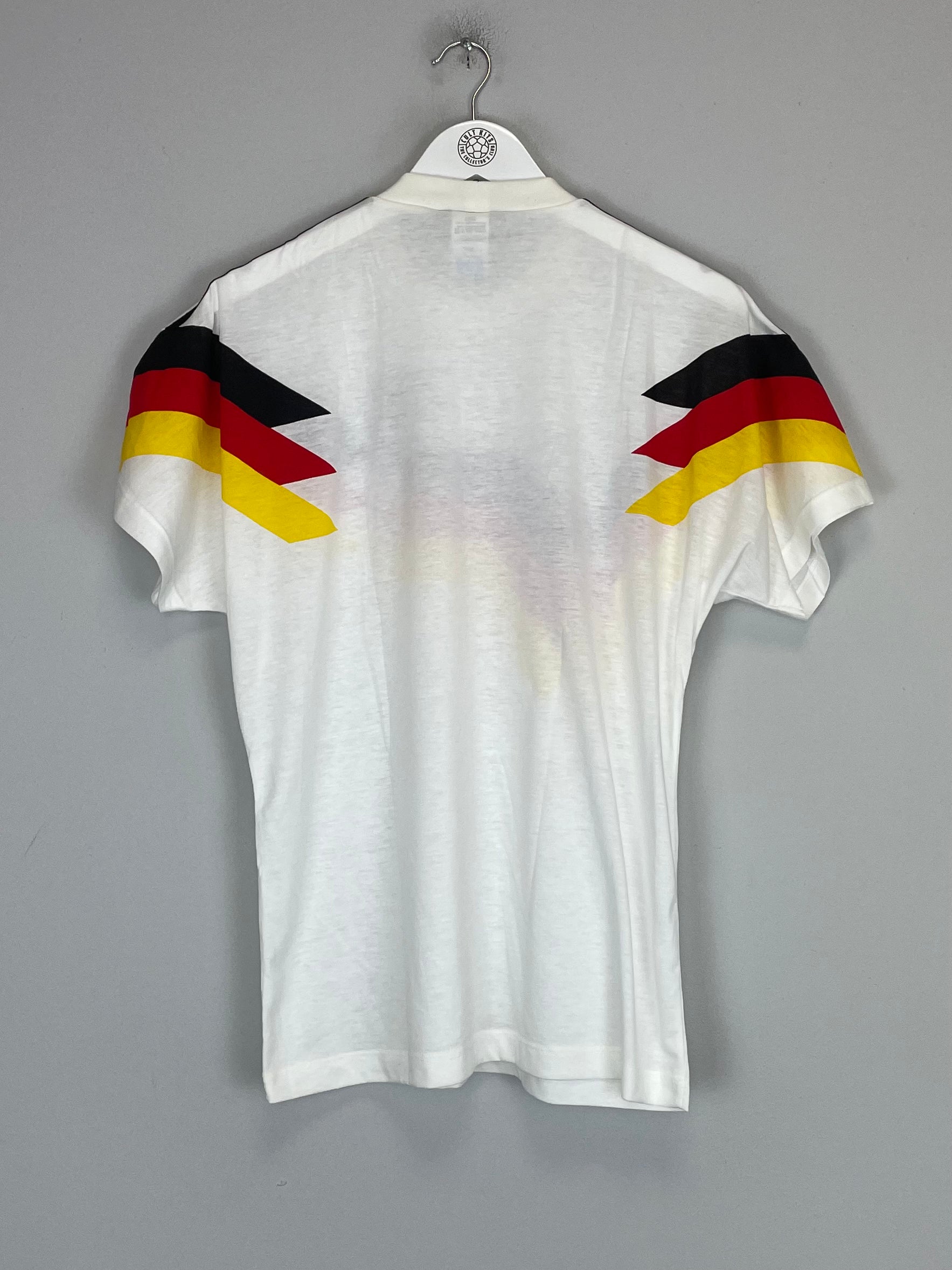 Shop 1990/92 GERMANY *MINT* T-SHIRT (S) ADIDAS, classic football shirts, vintage football shirts & retro soccer jerseys at Cult Kits