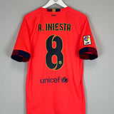 2014/15 BARCELONA A.INIESTA #8 AWAY SHIRT (M) NIKE