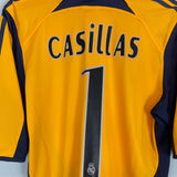 2005/06 REAL MADRID CASILLAS #1 GK SHIRT (M) ADIDAS