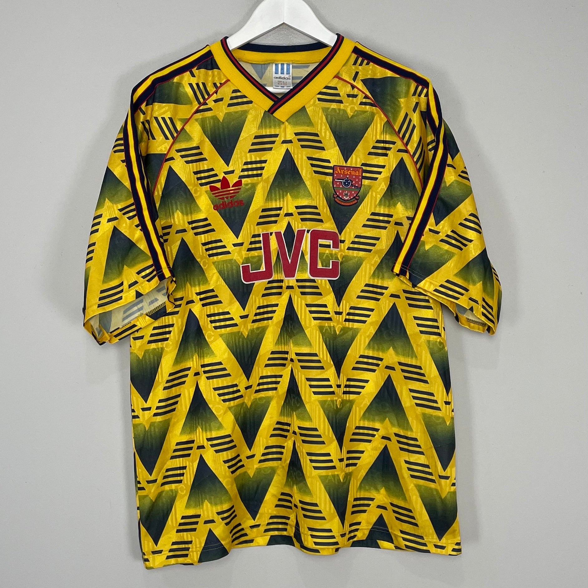 Shop 1991/93 ARSENAL AWAY SHIRT (XL) ADIDAS, classic football shirts, vintage football shirts & retro soccer jerseys at Cult Kits