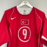 Shop 2004/06 TURKEY HAKAN SUKER #9 *BNWT* HOME SHIRT (L) NIKE, classic football shirts, vintage football shirts & retro soccer jerseys at Cult Kits
