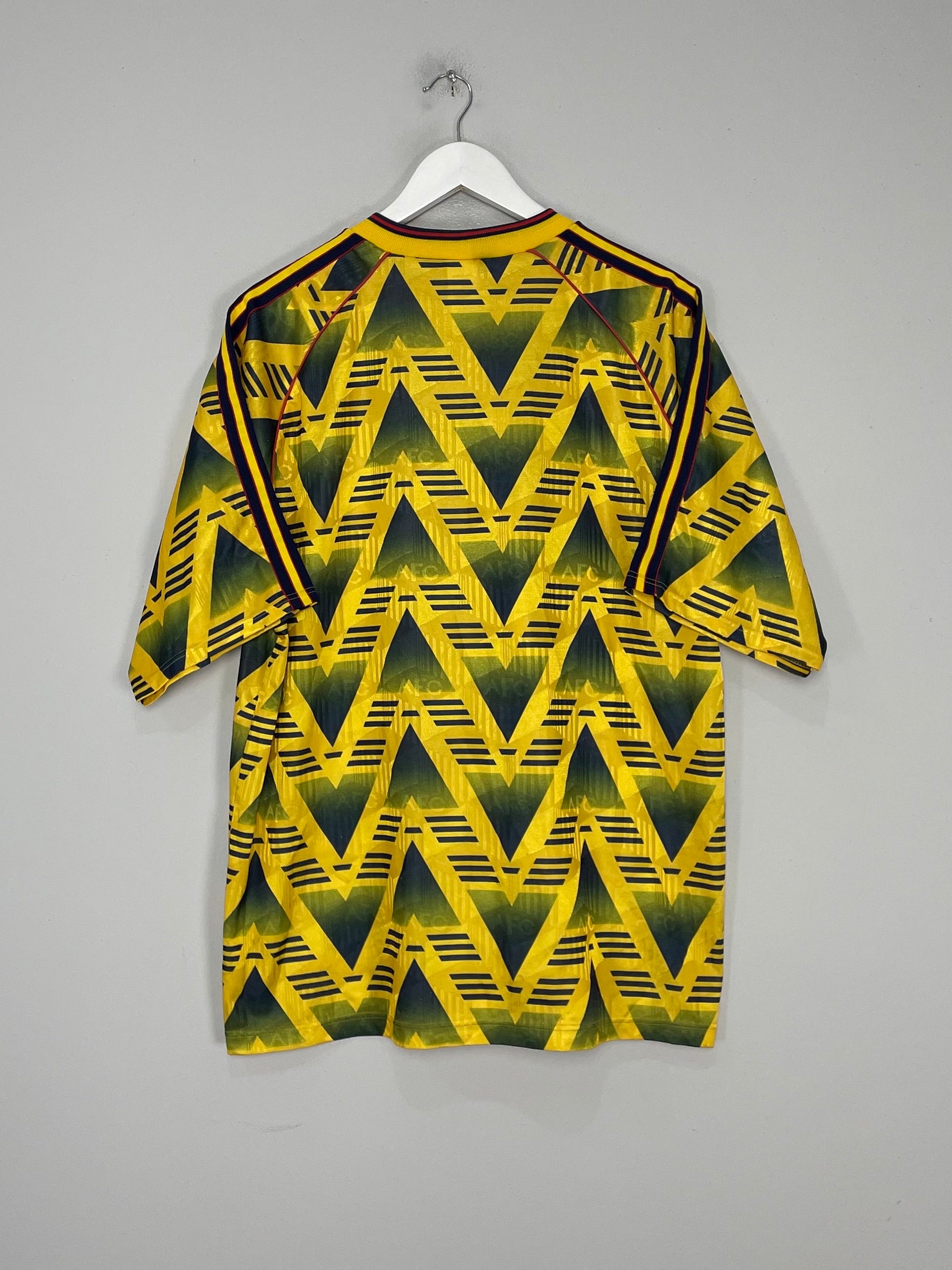 Shop 1991/93 ARSENAL AWAY SHIRT (XL) ADIDAS, classic football shirts, vintage football shirts & retro soccer jerseys at Cult Kits