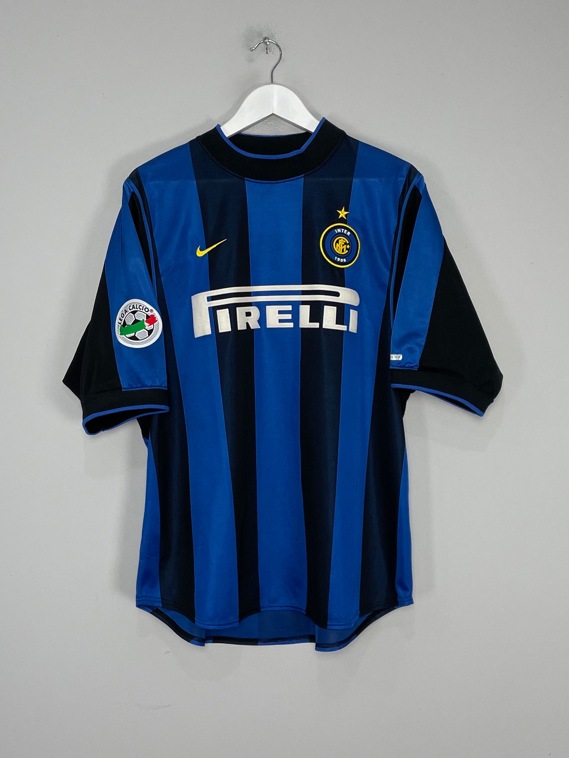 Shop 2000/01 INTER MILAN BAGGIO #10 HOME SHIRT (L) NIKE, classic football shirts, vintage football shirts & retro soccer jerseys at Cult Kits