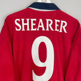 Shop 1999/01 ENGLAND SHEARER #9 AWAY SHIRT (XXL) UMBRO, classic football shirts, vintage football shirts & retro soccer jerseys at Cult Kits