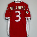 2002/03 PERUGIA MILANESE #3 *MATCH ISSUE* HOME SHIRT (XL) GALEX