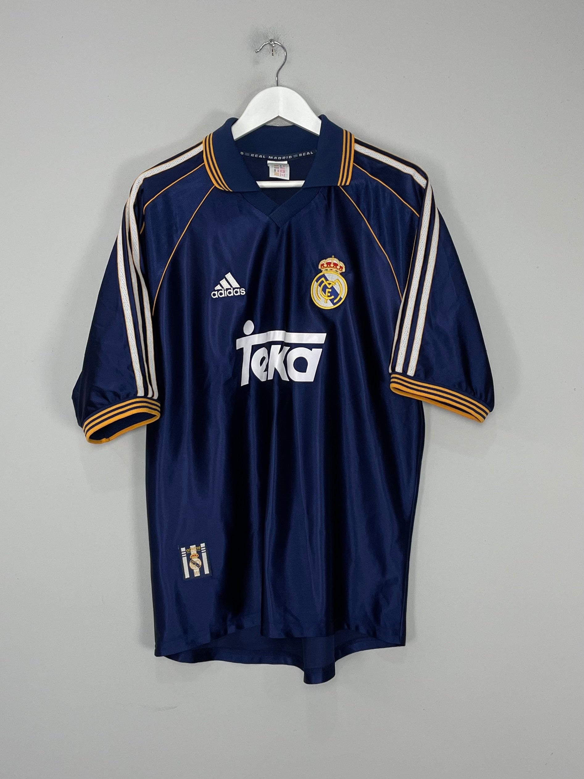 Shop 1998/99 REAL MADRID RAUL #7 THIRD SHIRT (L) ADIDAS, classic football shirts, vintage football shirts & retro soccer jerseys at Cult Kits