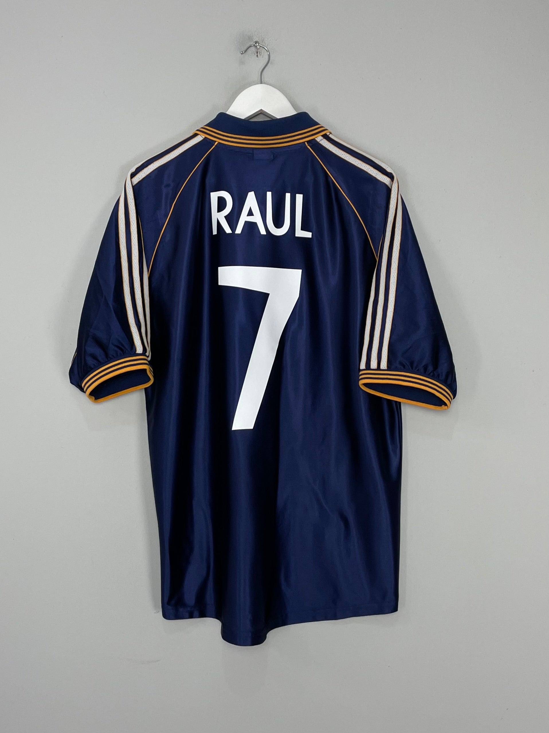 Shop 1998/99 REAL MADRID RAUL #7 THIRD SHIRT (L) ADIDAS, classic football shirts, vintage football shirts & retro soccer jerseys at Cult Kits