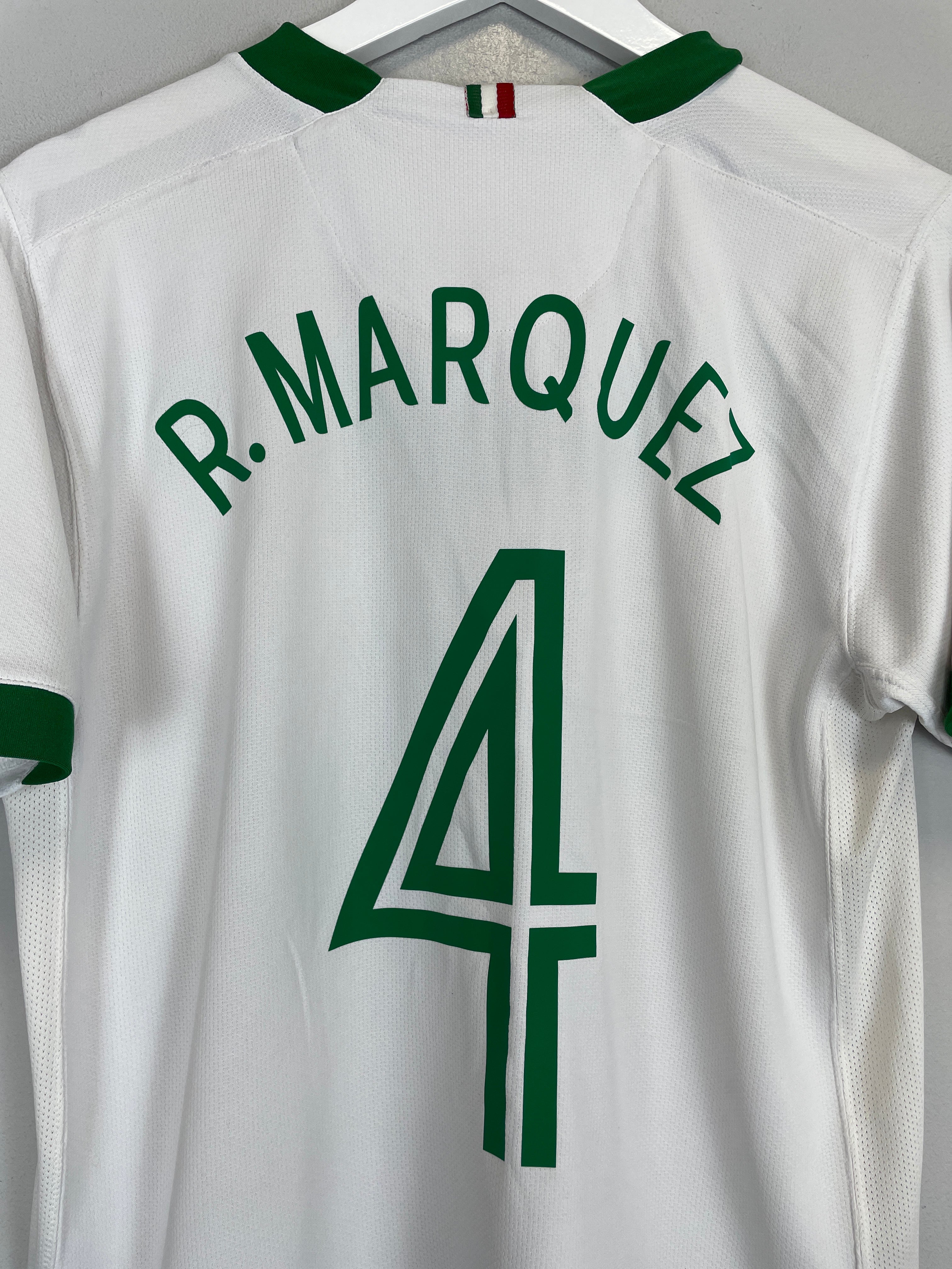 Shop 2006/07 MEXICO R.MARQUEZ #4 AWAY SHIRT (M) NIKE, classic football shirts, vintage football shirts & retro soccer jerseys at Cult Kits