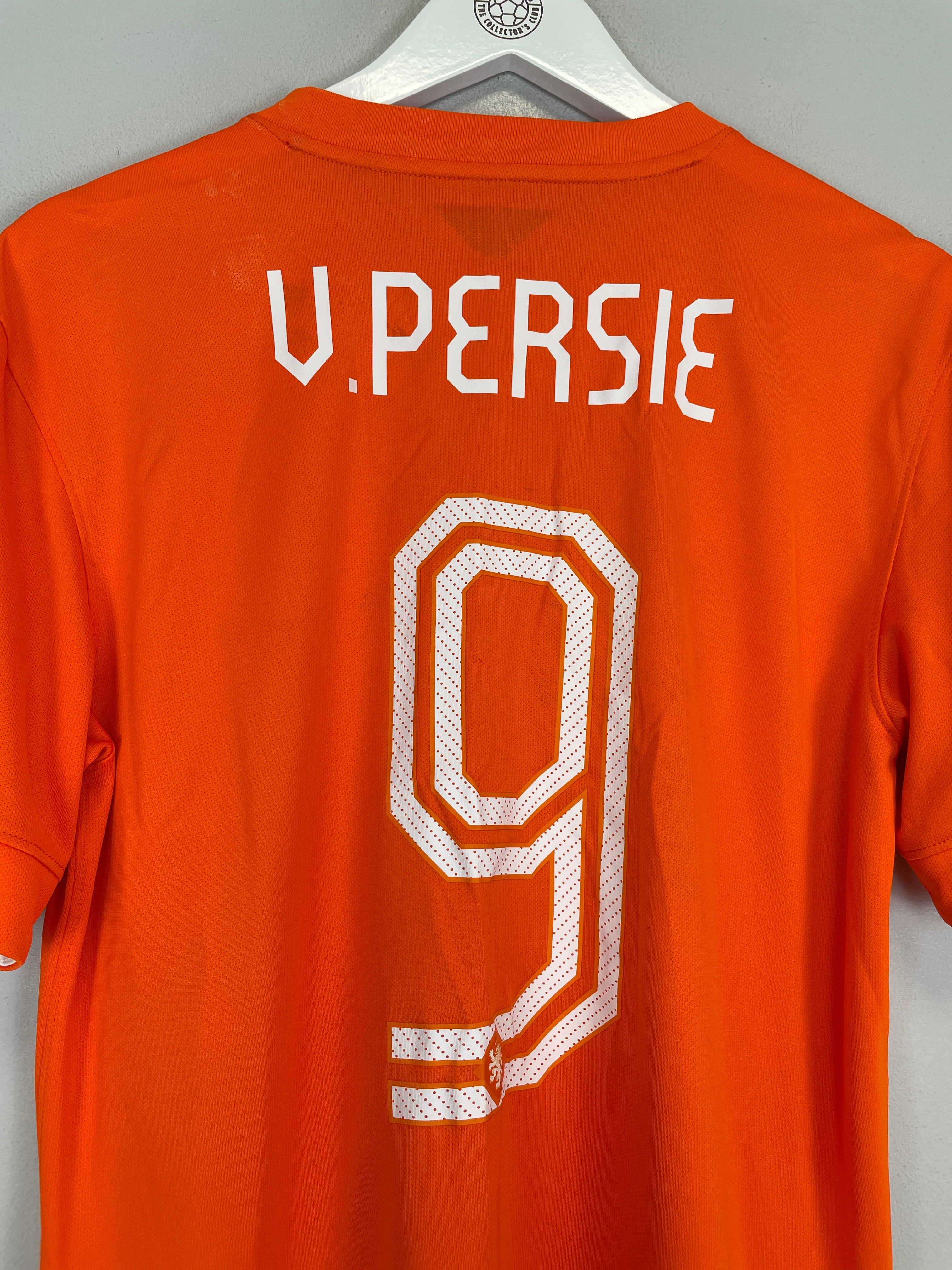 Shop 2014/15 NETHERLANDS V.PERSIE #9 HOME SHIRT (M) NIKE, classic football shirts, vintage football shirts & retro soccer jerseys at Cult Kits
