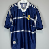 1998/99 REAL MADRID SUKER #9 AWAY SHIRT (XL) ADIDAS