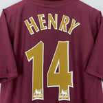 Shop 2005/06 ARSENAL HENRY #14 HOME SHIRT (L) NIKE, classic football shirts, vintage football shirts & retro soccer jerseys at Cult Kits