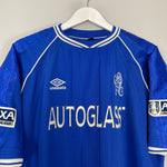 Shop 1999/01 CHELSEA ZOLA #25 FA CUP HOME SHIRT (XL) UMBRO, classic football shirts, vintage football shirts & retro soccer jerseys at Cult Kits