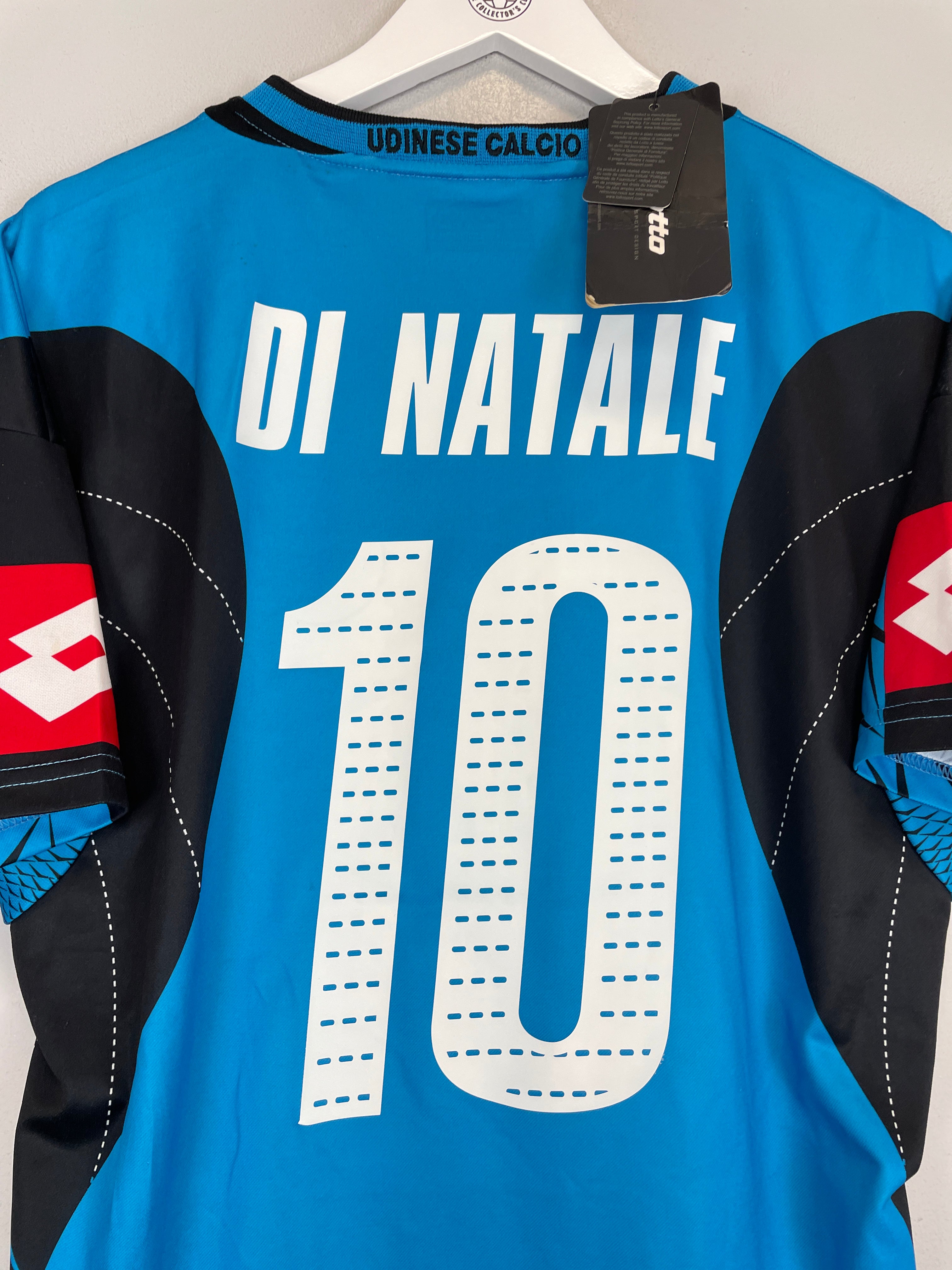 Shop 2005/06 UDINESE DI NATALE #10 *BNWT* THIRD SHIRT (M) LOTTO, classic football shirts, vintage football shirts & retro soccer jerseys at Cult Kits