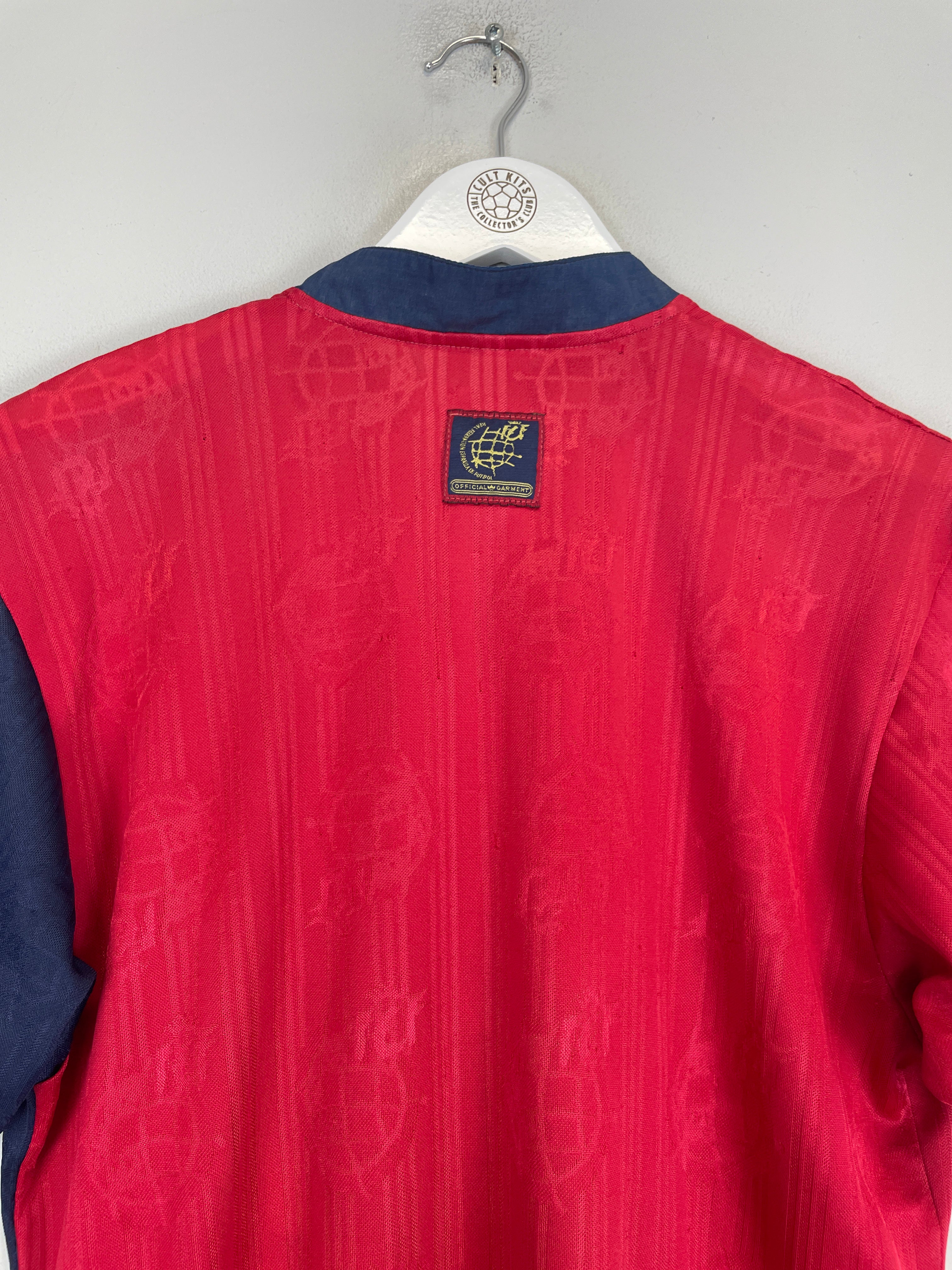 Shop 1996/98 SPAIN HOME SHIRT (S) ADIDAS, classic football shirts, vintage football shirts & retro soccer jerseys at Cult Kits