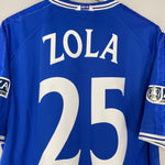 Shop 1999/01 CHELSEA ZOLA #25 FA CUP HOME SHIRT (XL) UMBRO, classic football shirts, vintage football shirts & retro soccer jerseys at Cult Kits