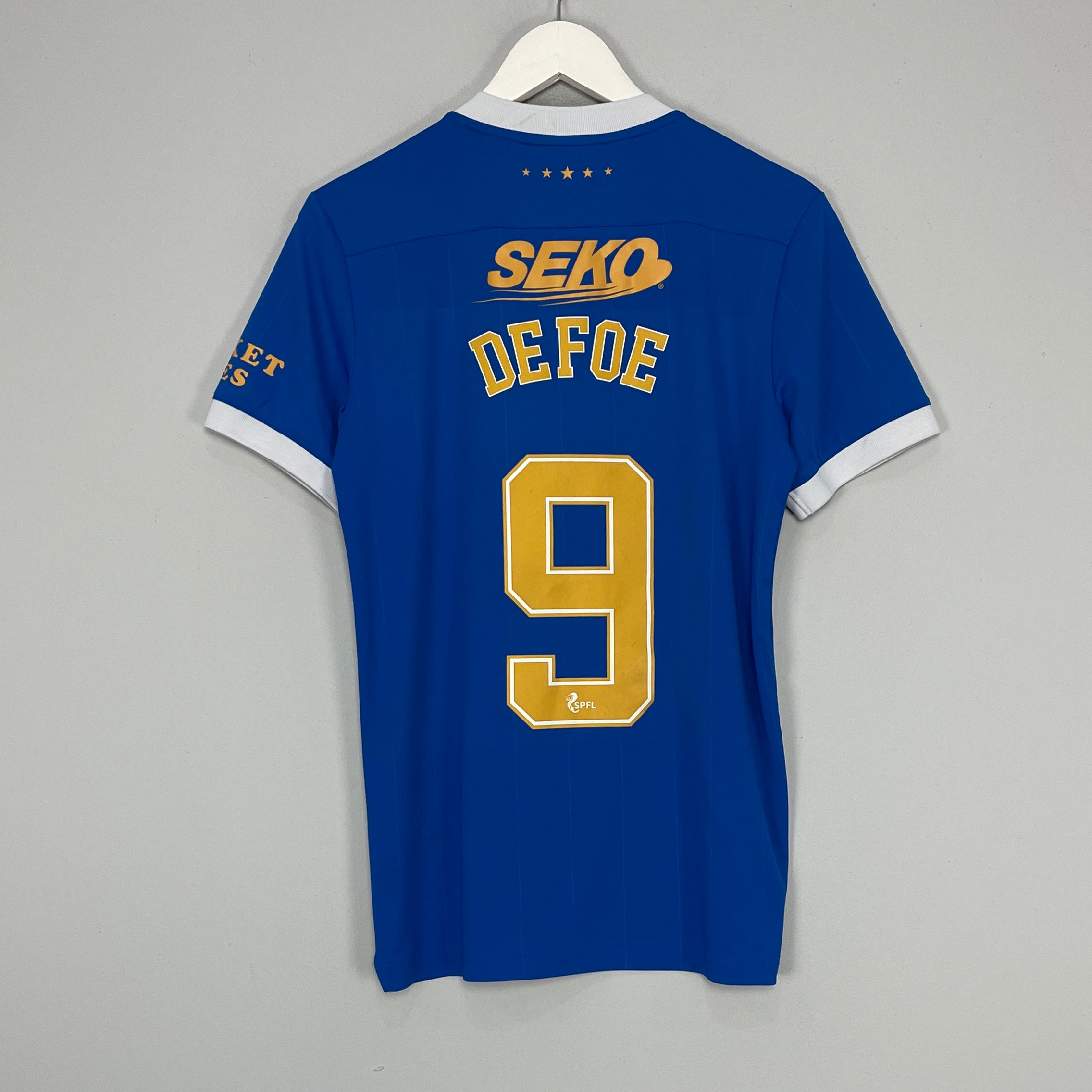 Shop 2021/22 RANGERS DEFOE #9 *150 YEAR* HOME SHIRT (S) CASTORE, classic football shirts, vintage football shirts & retro soccer jerseys at Cult Kits