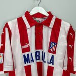 Shop 1997/98 ATLETICO MADRID VIERI #9 HOME SHIRT (L) PUMA, classic football shirts, vintage football shirts & retro soccer jerseys at Cult Kits