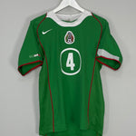 Shop 2005/06 MEXICO R.MARQUEZ #4 HOME SHIRT (M) NIKE, classic football shirts, vintage football shirts & retro soccer jerseys at Cult Kits