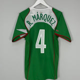 Shop 2005/06 MEXICO R.MARQUEZ #4 HOME SHIRT (M) NIKE, classic football shirts, vintage football shirts & retro soccer jerseys at Cult Kits
