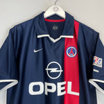 Shop 2001/02 PSG RONALDINHO #21 HOME SHIRT (L) NIKE, classic football shirts, vintage football shirts & retro soccer jerseys at Cult Kits