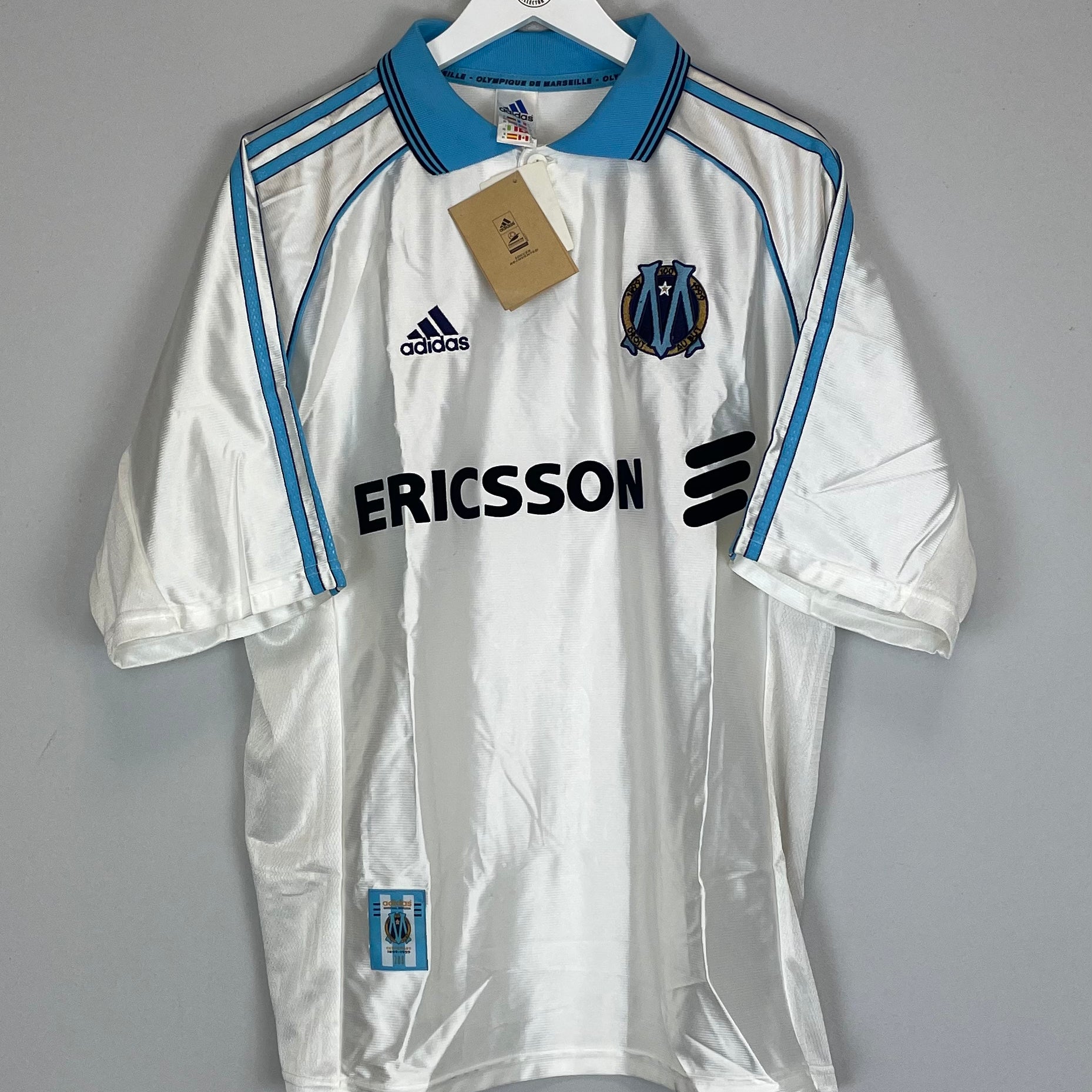 Shop 1998/99 MARSEILLE *BNWT* HOME SHIRT (XL) ADIDAS, classic football shirts, vintage football shirts & retro soccer jerseys at Cult Kits