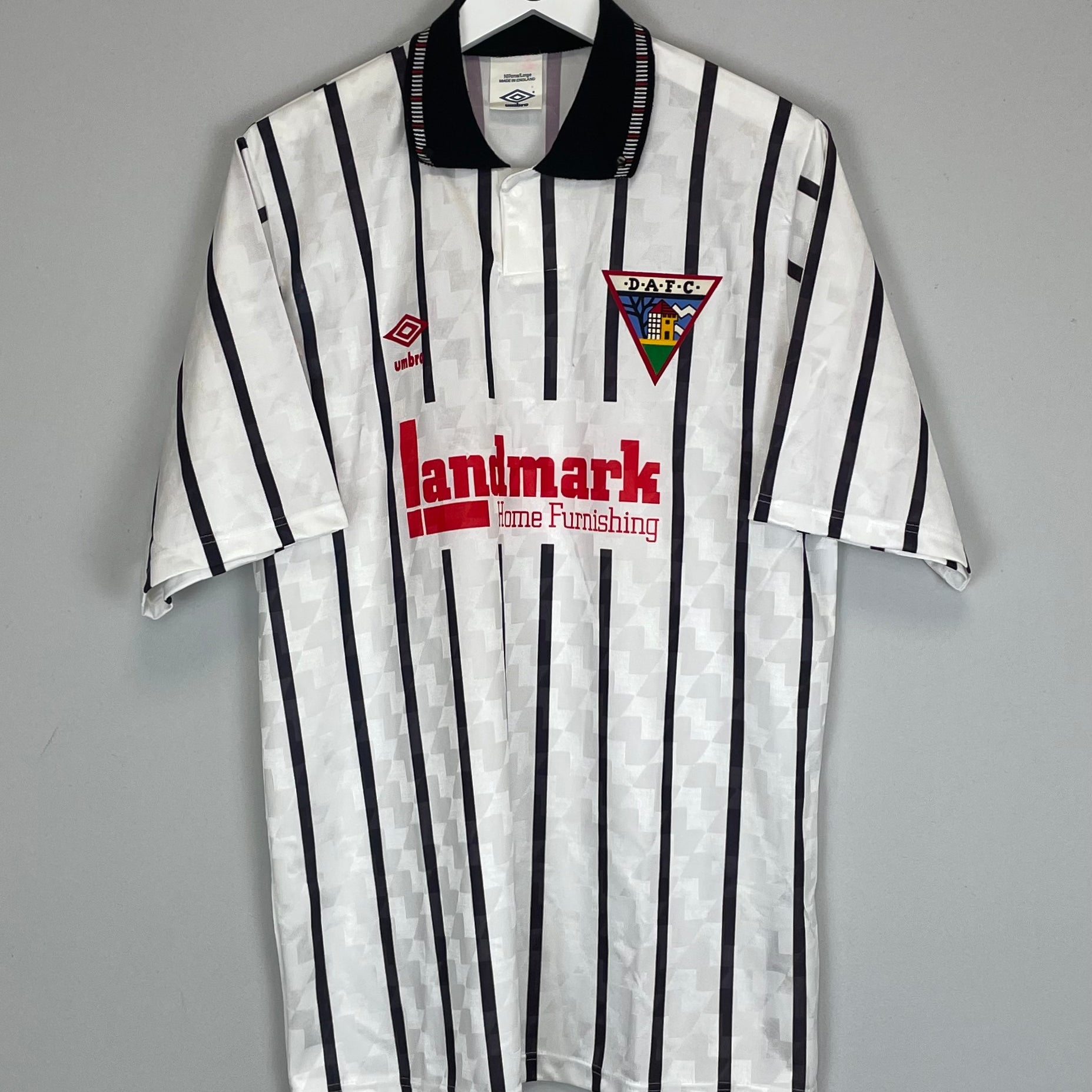 Shop 1991/92 DUNFERMLINE *MINT* HOME SHIRT (L) UMBRO, classic football shirts, vintage football shirts & retro soccer jerseys at Cult Kits