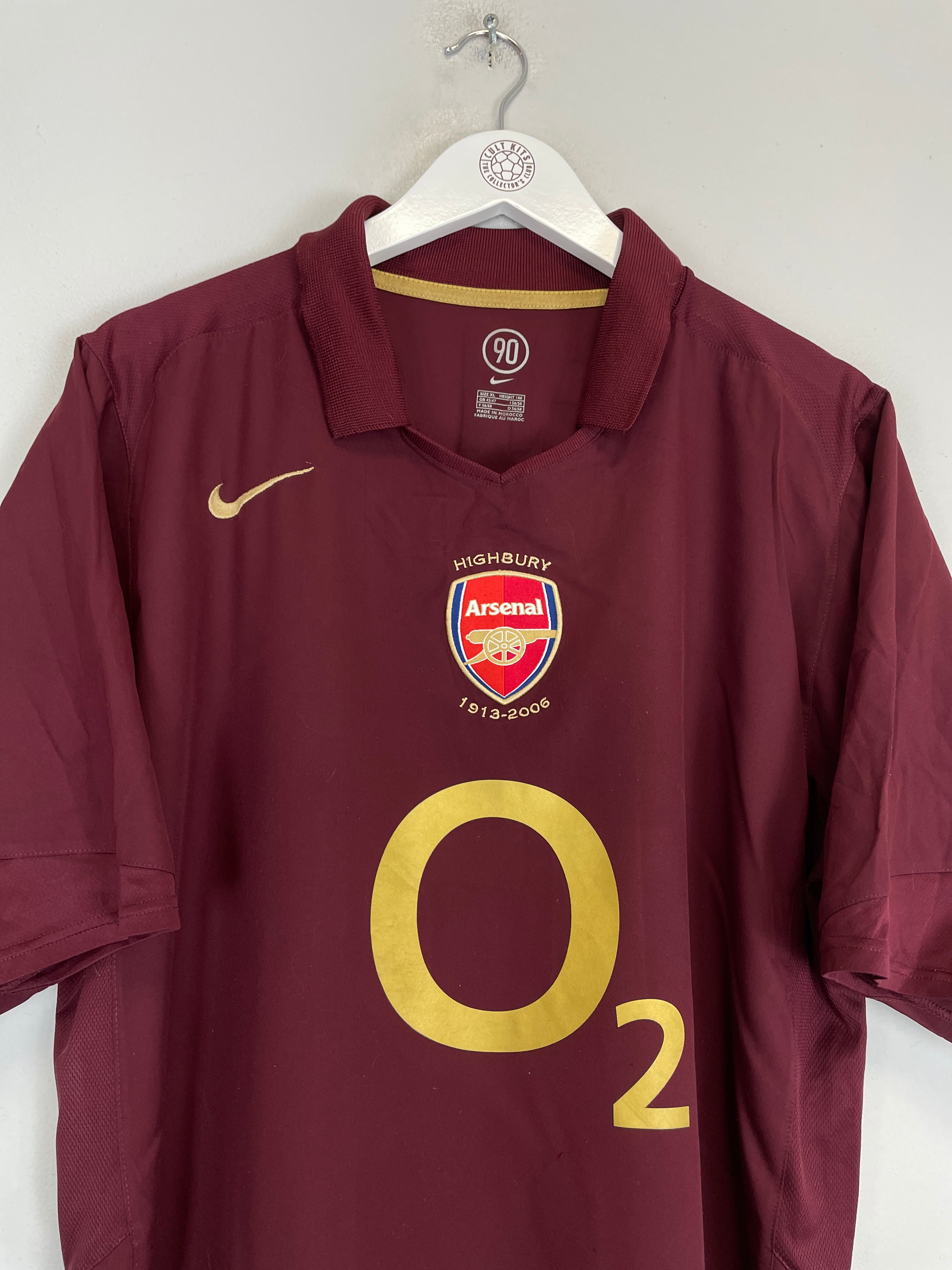 Shop 2005/06 ARSENAL HENRY #14 HOME SHIRT (XL) NIKE, classic football shirts, vintage football shirts & retro soccer jerseys at Cult Kits