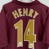 Shop 2005/06 ARSENAL HENRY #14 HOME SHIRT (XL) NIKE, classic football shirts, vintage football shirts & retro soccer jerseys at Cult Kits