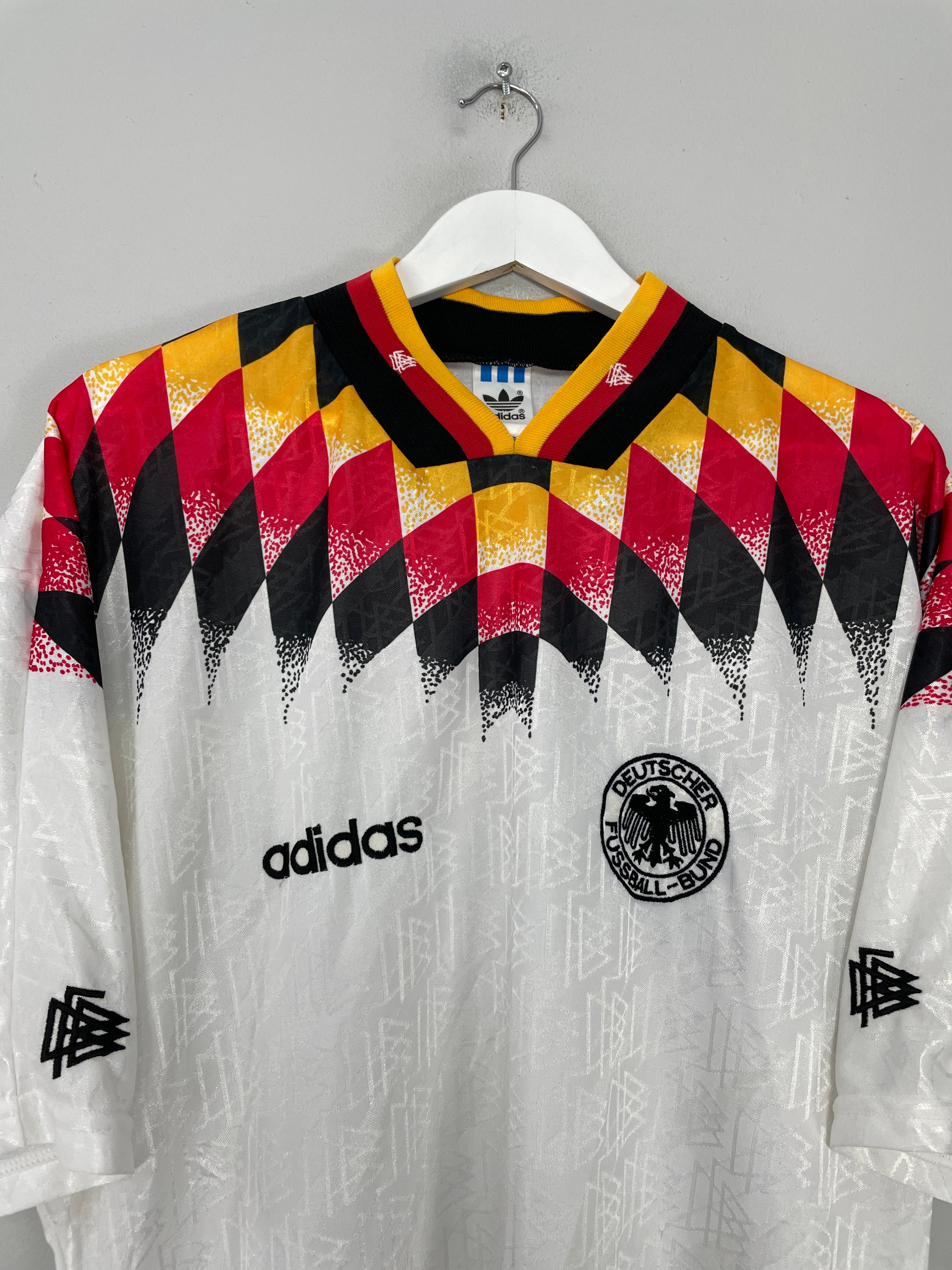 Shop 1994/96 GERMANY HOME SHIRT (XL) ADIDAS, classic football shirts, vintage football shirts & retro soccer jerseys at Cult Kits