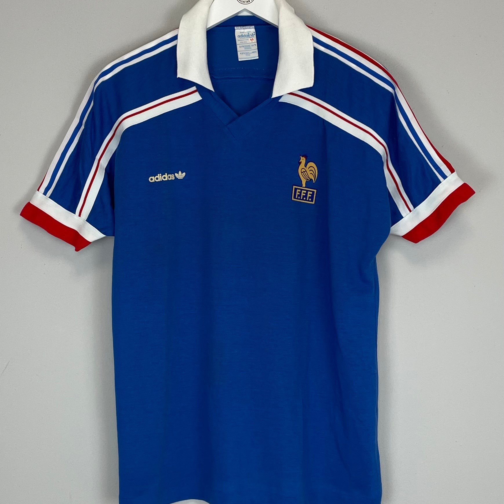 Shop 1985/90 FRANCE *MINT* HOME SHIRT (L) ADIDAS, classic football shirts, vintage football shirts & retro soccer jerseys at Cult Kits