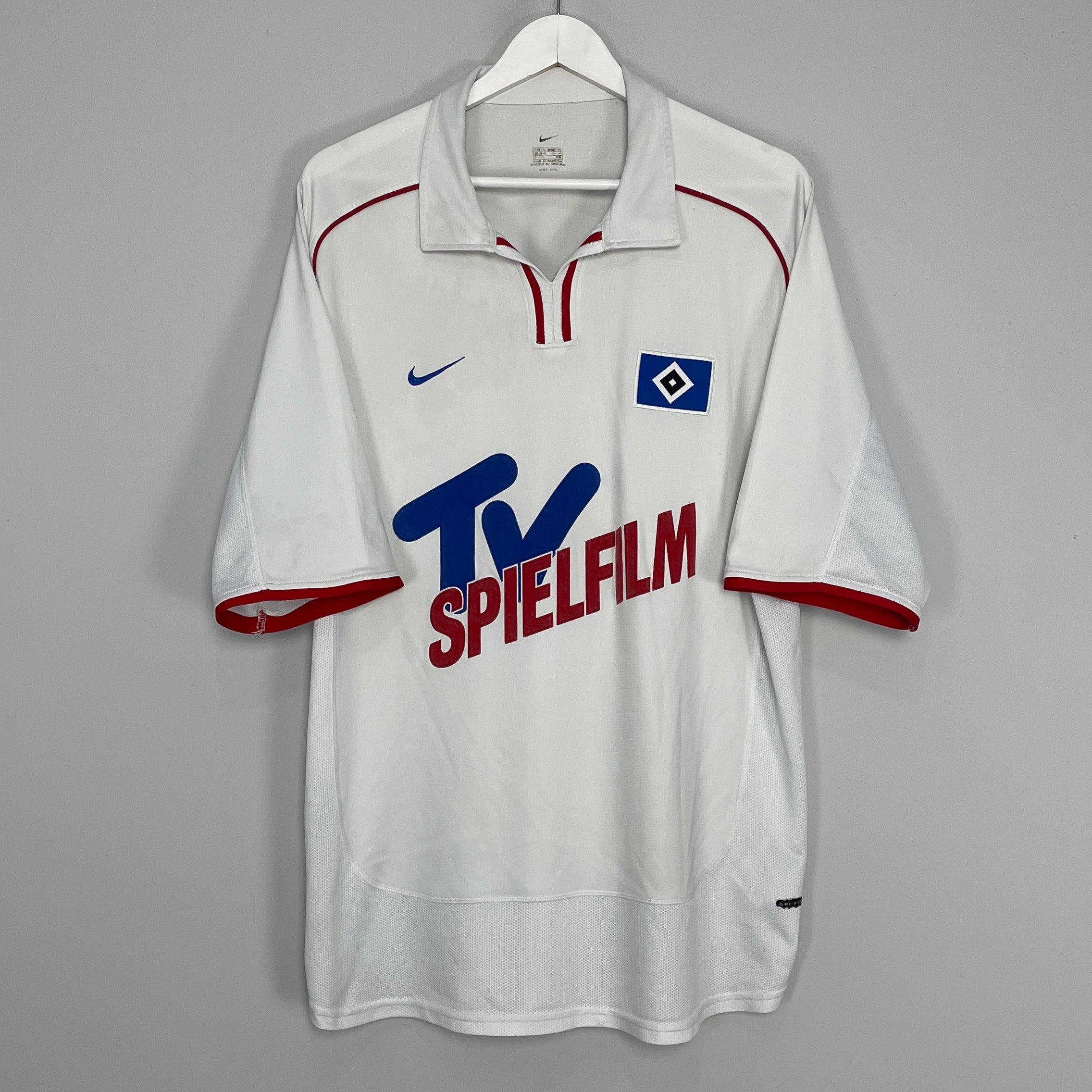 Shop 2001/02 HAMBURG HOME SHIRT (XL) NIKE, classic football shirts, vintage football shirts & retro soccer jerseys at Cult Kits