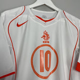 Shop 2004/06 NETHERLANDS V.NISTELROOY #10 AWAY SHIRT (L) NIKE, classic football shirts, vintage football shirts & retro soccer jerseys at Cult Kits