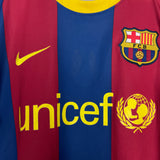 2010/11 BARCELONA DAVID VILLA #7 HOME SHIRT (M) NIKE