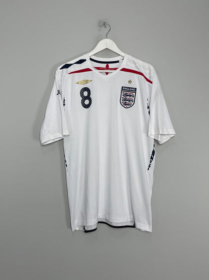 2007/09 ENGLAND LAMPARD #8 HOME SHIRT (XL) UMBRO