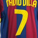 2010/11 BARCELONA DAVID VILLA #7 HOME SHIRT (M) NIKE