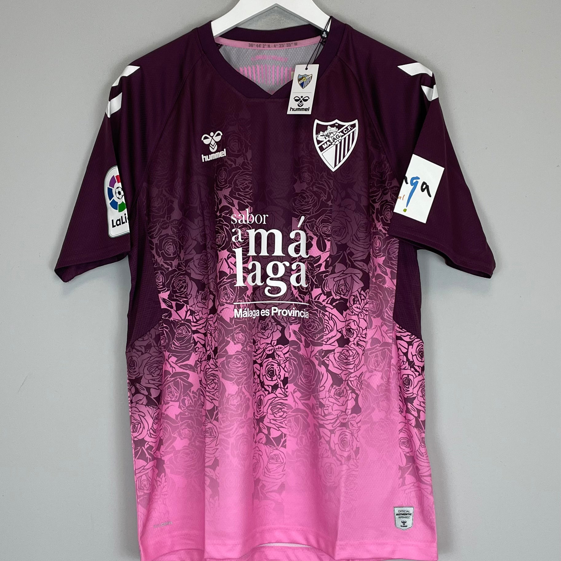 Shop 2022/23 MALAGA *BNWT* AWAY SHIRT (L) HUMMEL, classic football shirts, vintage football shirts & retro soccer jerseys at Cult Kits