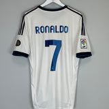 2012/13 REAL MADRID RONALDO #7 HOME SHIRT (L) ADIDAS