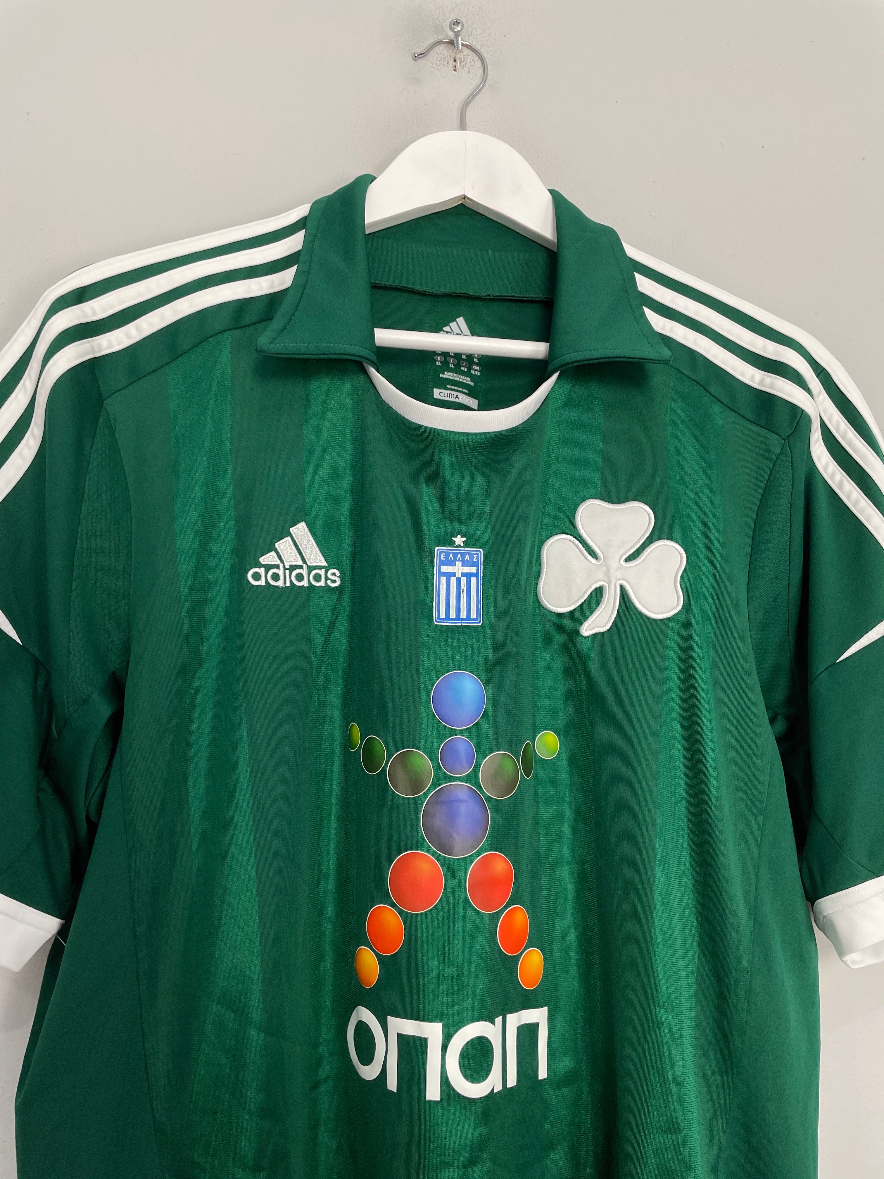 Shop 2012/13 PANATHINAIKOS HOME SHIRT (XL) ADIDAS, classic football shirts, vintage football shirts & retro soccer jerseys at Cult Kits