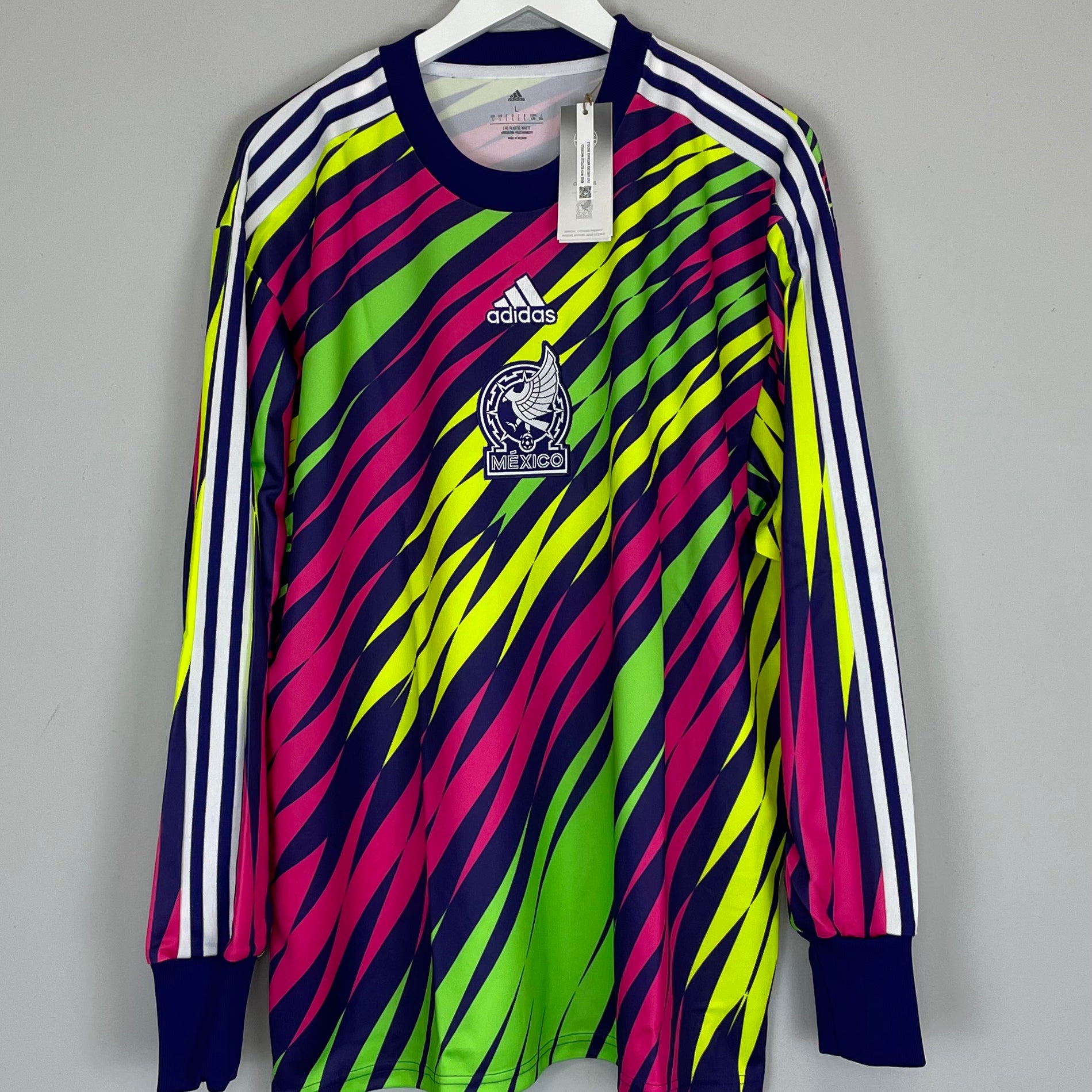 Shop 2022 MEXICO *BNWT* ICON GK SHIRT (L) ADIDAS, classic football shirts, vintage football shirts & retro soccer jerseys at Cult Kits