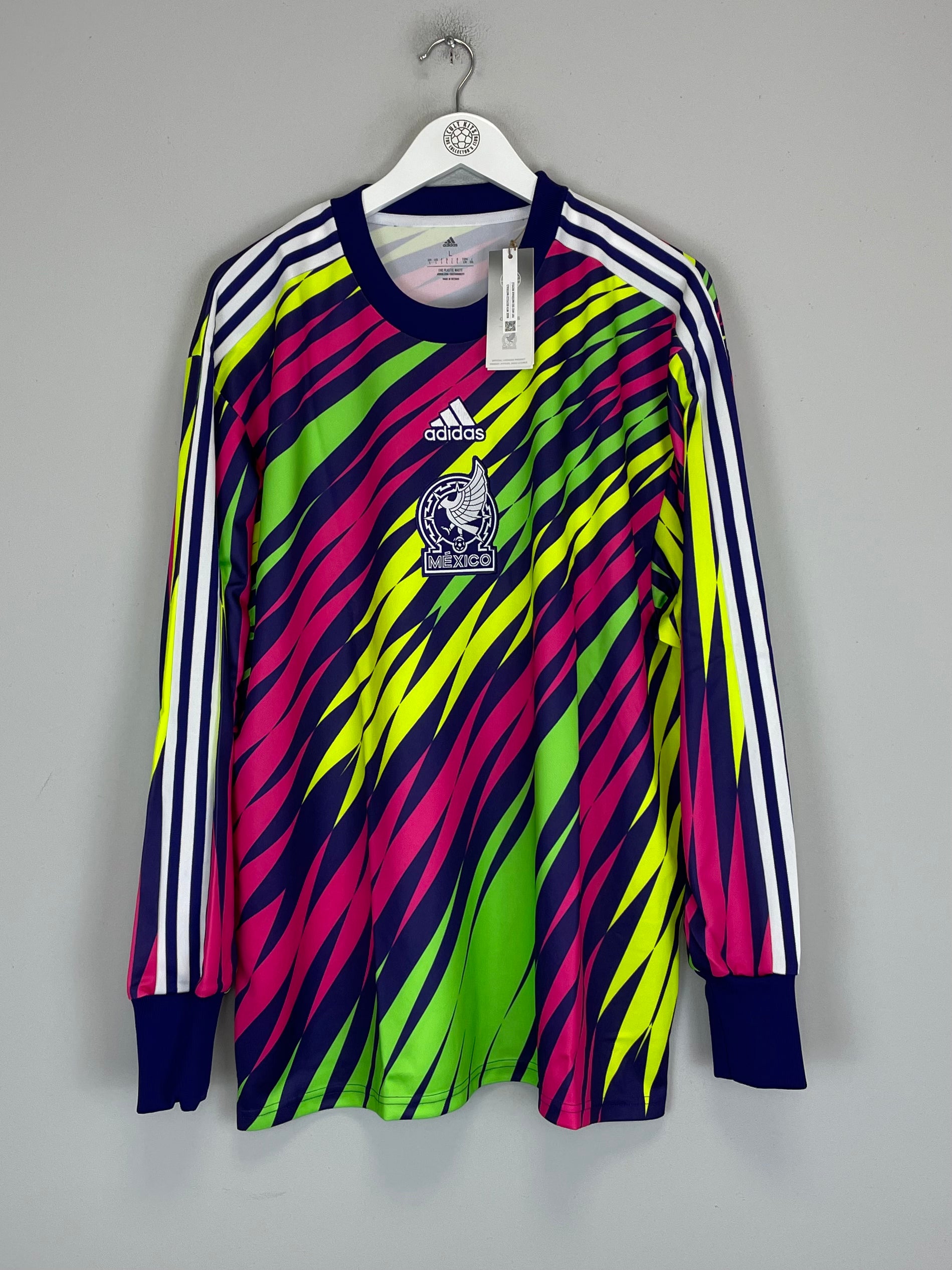 Shop 2022 MEXICO *BNWT* ICON GK SHIRT (L) ADIDAS, classic football shirts, vintage football shirts & retro soccer jerseys at Cult Kits