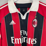 Shop 2012/13 AC MILAN ROBINHO #7 L/S C/L HOME SHIRT (L) ADIDAS, classic football shirts, vintage football shirts & retro soccer jerseys at Cult Kits