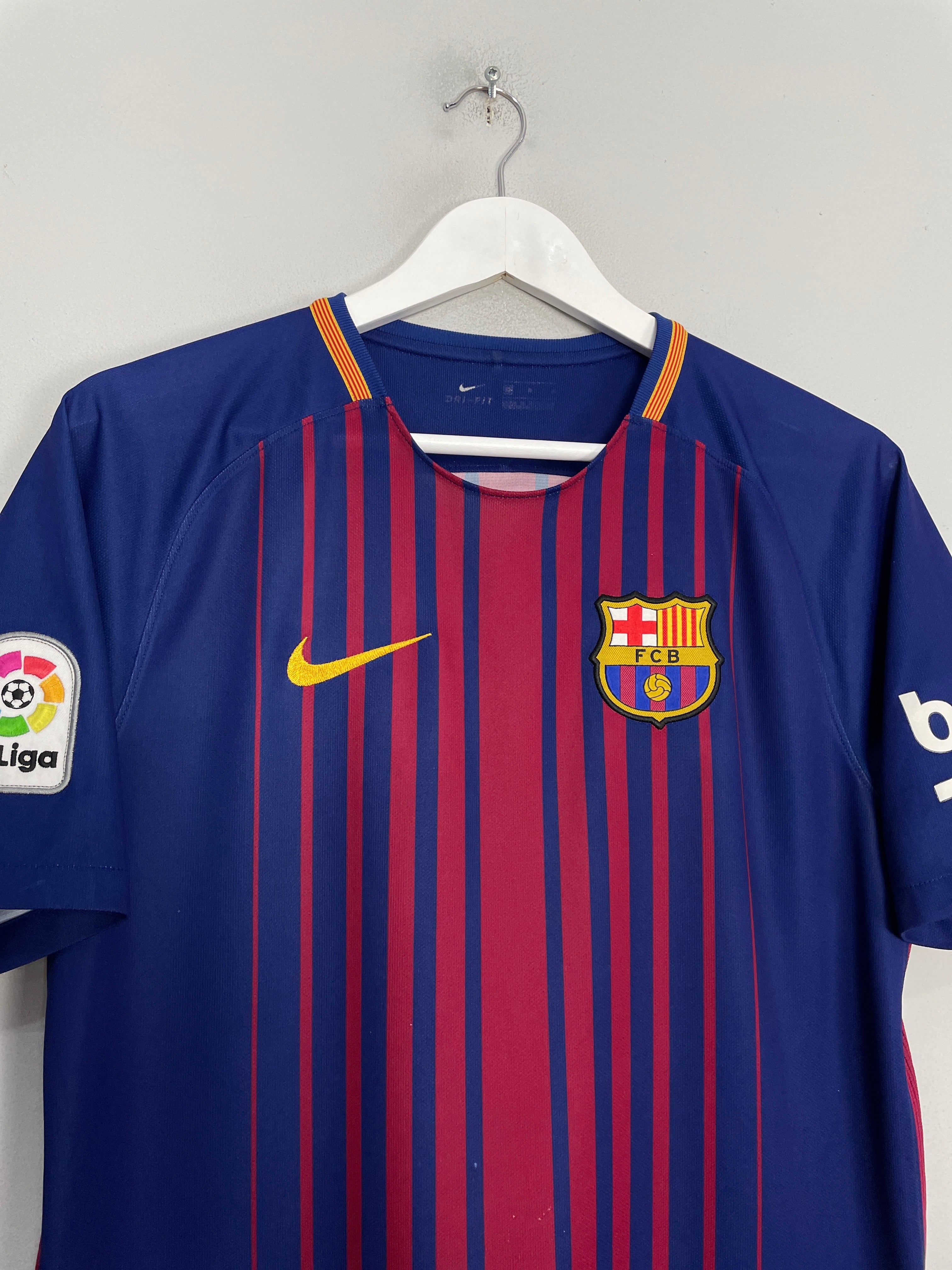Shop 2018/19 BARCELONA MESSI #10 HOME SHIRT (M) NIKE, classic football shirts, vintage football shirts & retro soccer jerseys at Cult Kits