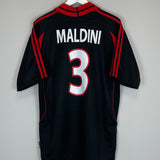 2000/01 AC MILAN MALDINI #3 *MINT* THIRD SHIRT (L) ADIDAS