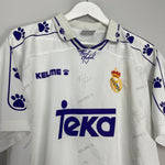 Shop 1994/96 REAL MADRID HOME SHIRT (L) KELME, classic football shirts, vintage football shirts & retro soccer jerseys at Cult Kits