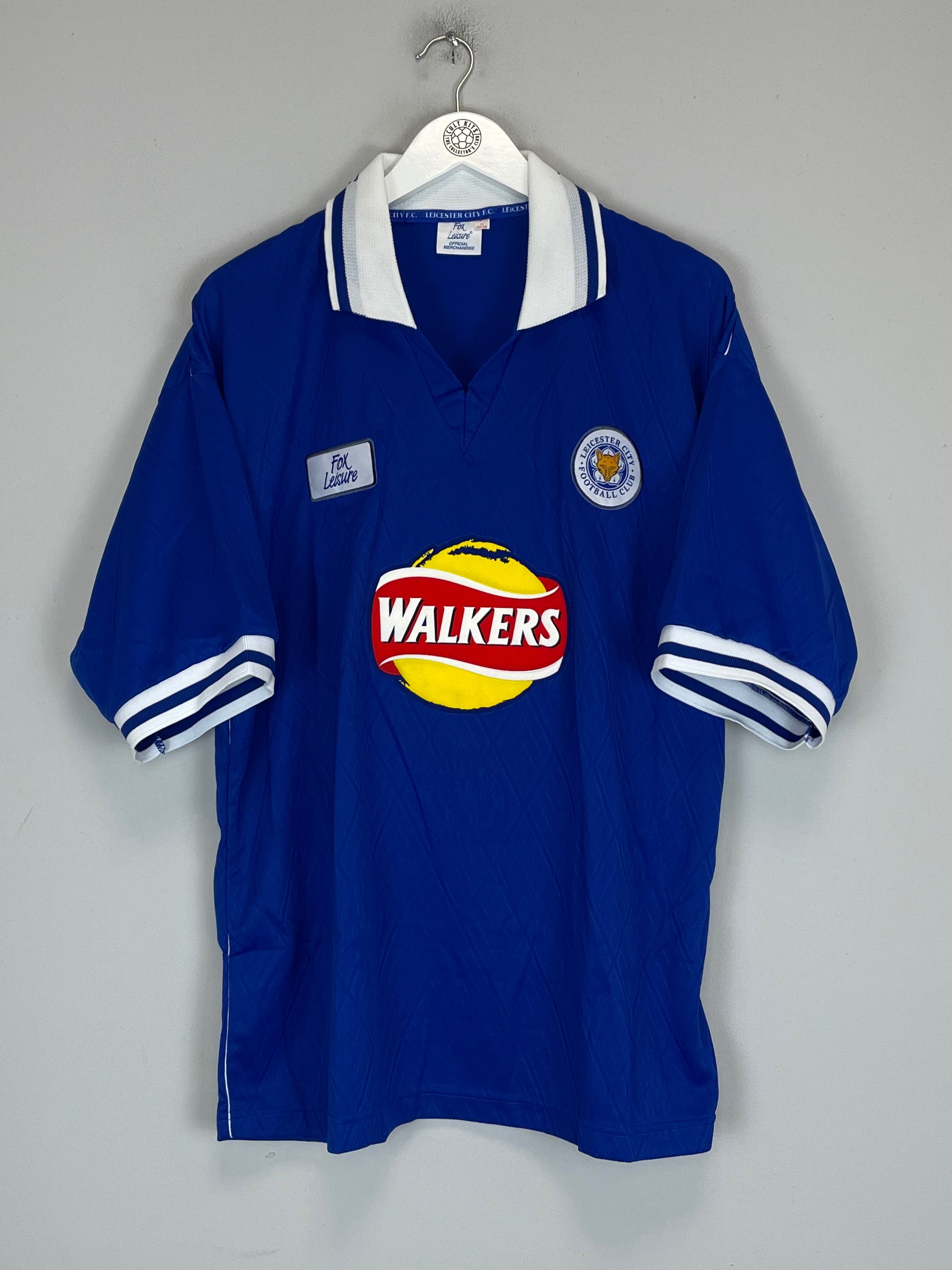 Shop 1999/00 LEICESTER CITY HESKEY #9 *MINT* HOME SHIRT (XL) FOX LEISURE, classic football shirts, vintage football shirts & retro soccer jerseys at Cult Kits