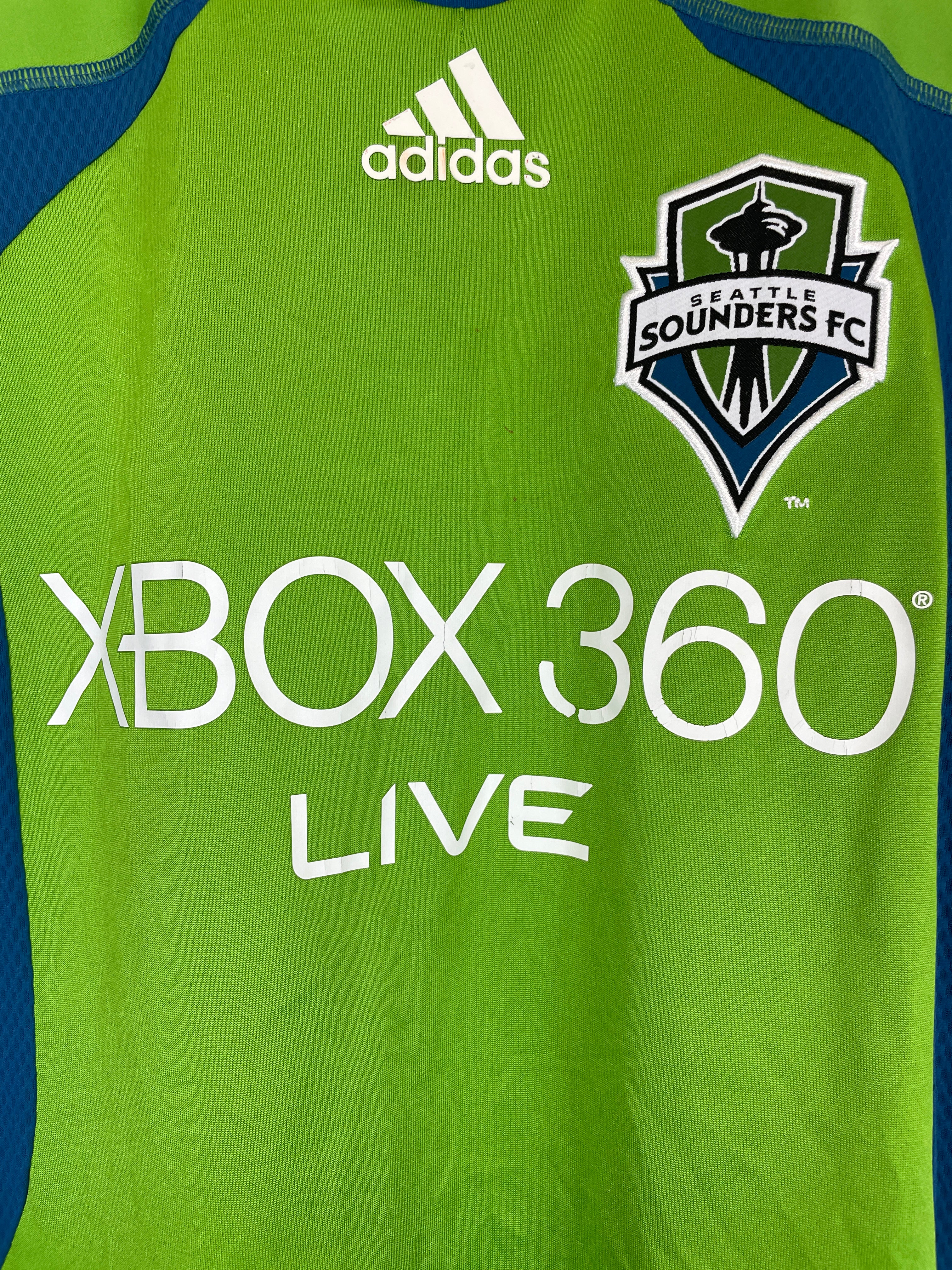 Shop 2009/10 SEATTLE SOUNDERS *PLAYER ISSUE* L/S HOME SHIRT (XL) ADIDAS, classic football shirts, vintage football shirts & retro soccer jerseys at Cult Kits
